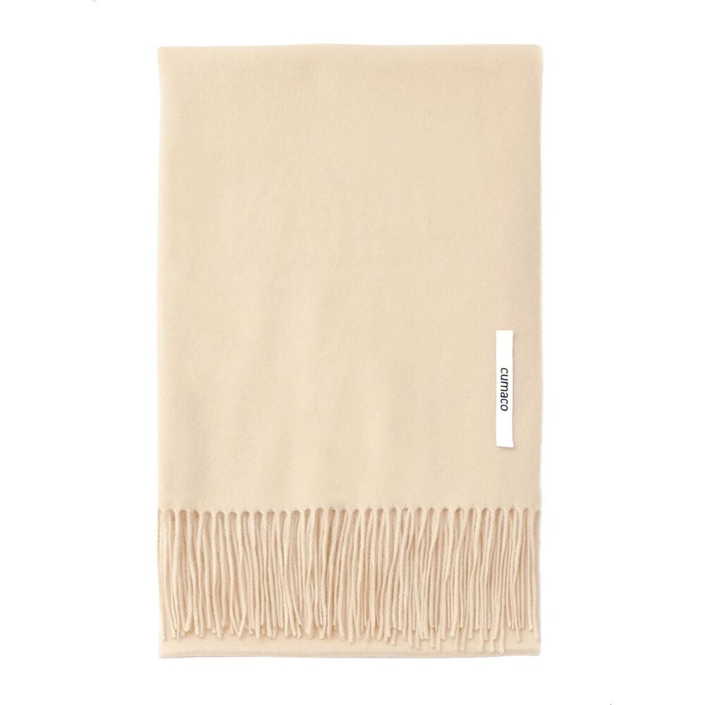 1899 20.light Beige Cashmere Stole Large Thick Ladies Plain Stylish